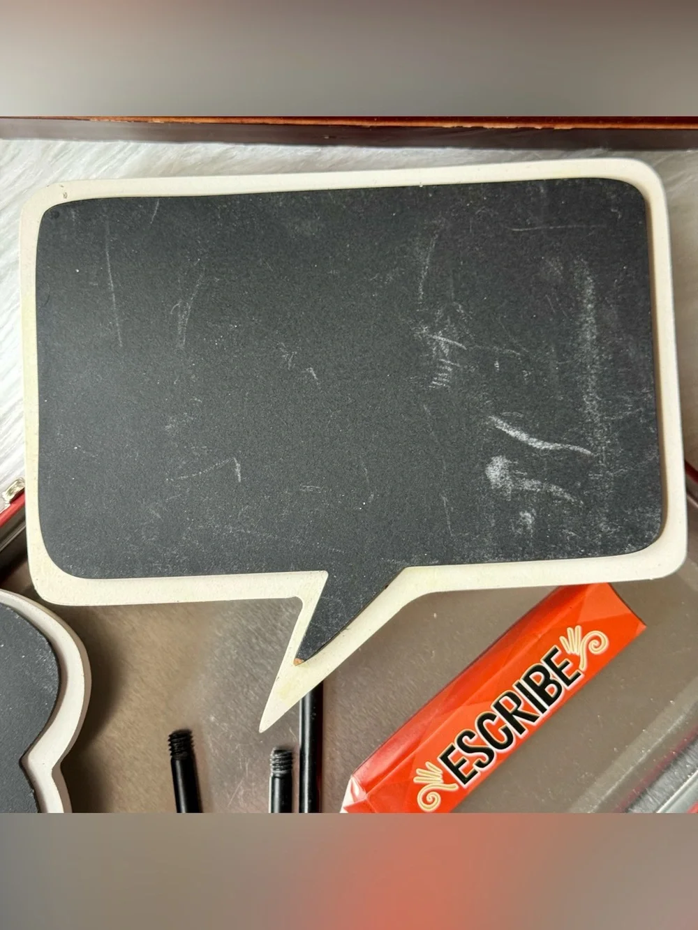 Photofolio Chalkboard Sign Set Tabletop Message Boards Reusable With Stands